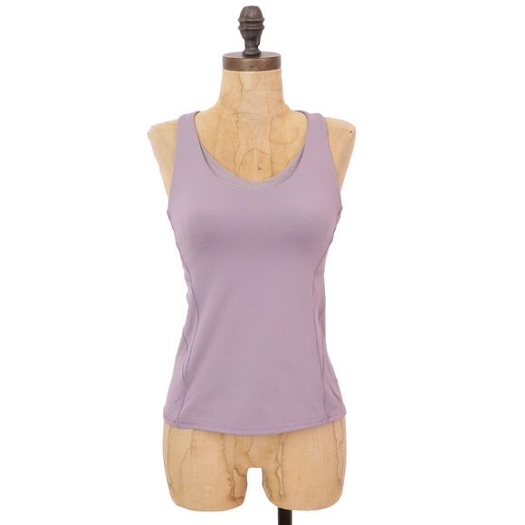 LULULEMON 2018 Stash N Run Tank 4 Medium Support B/C Cup Dusty Dawn Purple B89 - Picture 2 of 6